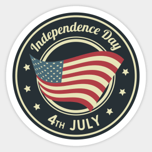 4th of July independence day Sticker